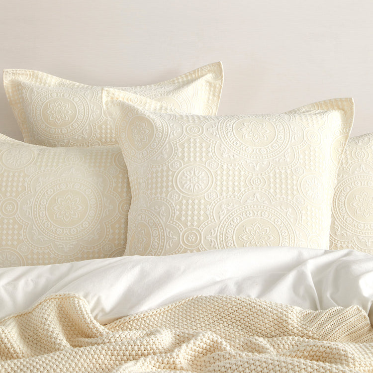 Dakota Quilt Cover Set Beige