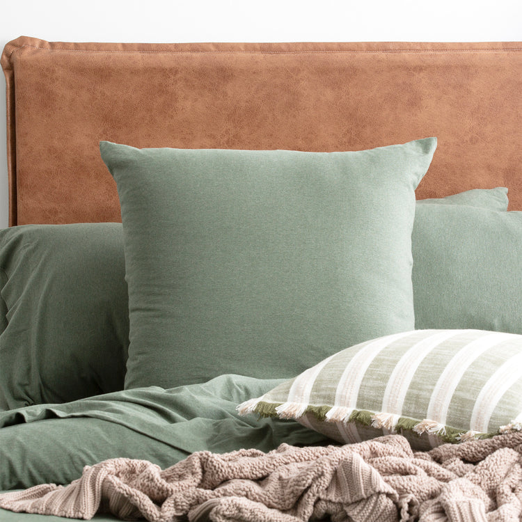 Comfort T’s Organic Cotton Jersey Quilt Cover Set Olive