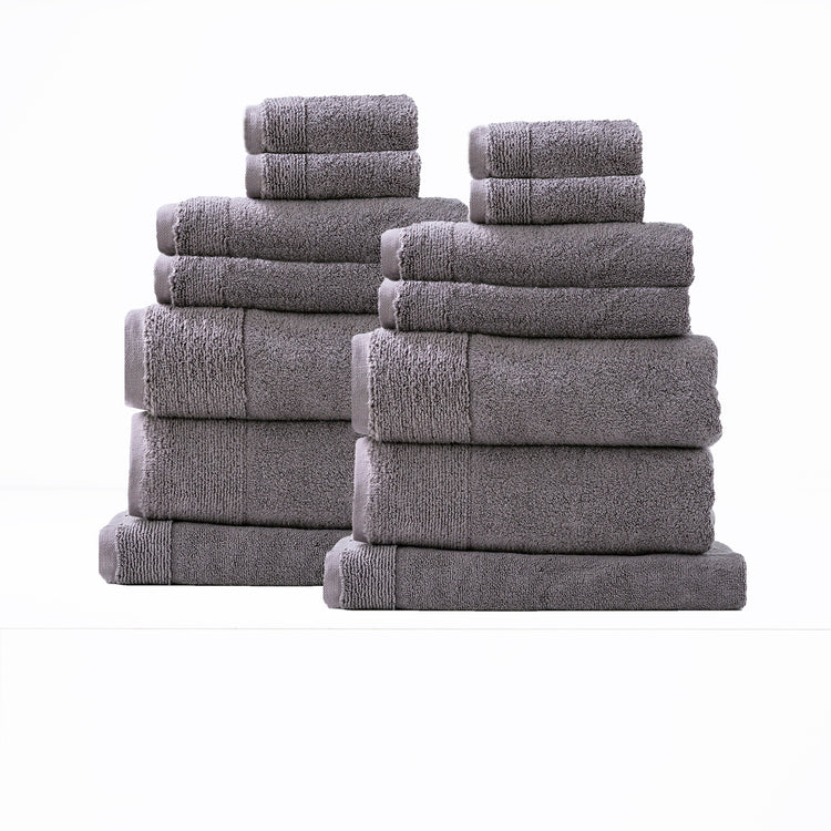 Aireys 650 GSM Soft Zero Twist Towel Set Nickel