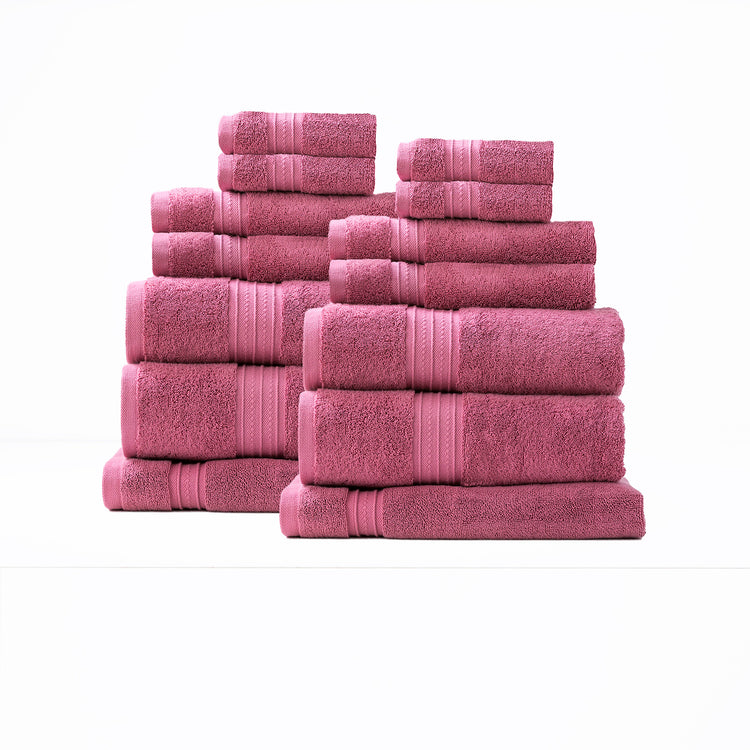 Brentwood 650 GSM Quick Dry Towel Set Rosebud