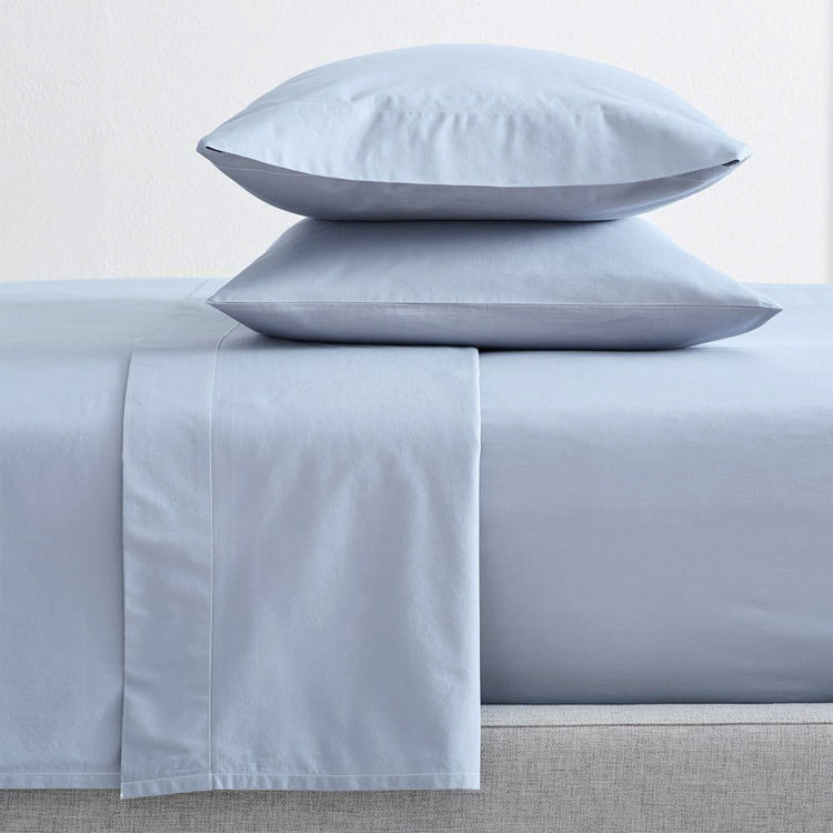 300 TC Organic Cotton Sheet sets Baby Blue