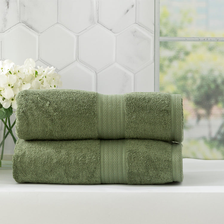 Stella 650 GSM Bamboo Cotton Towel Set Jade