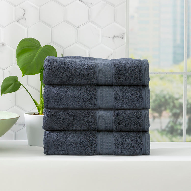 Stella 650 GSM Bamboo Cotton Towel Set Indigo