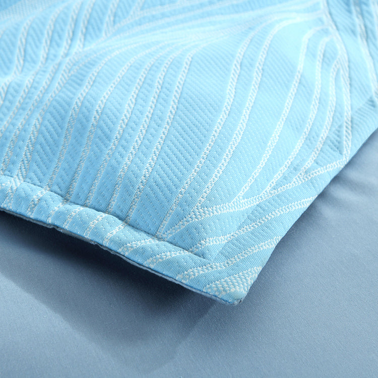 Oscillate Jacquard Quilt cover set Sky