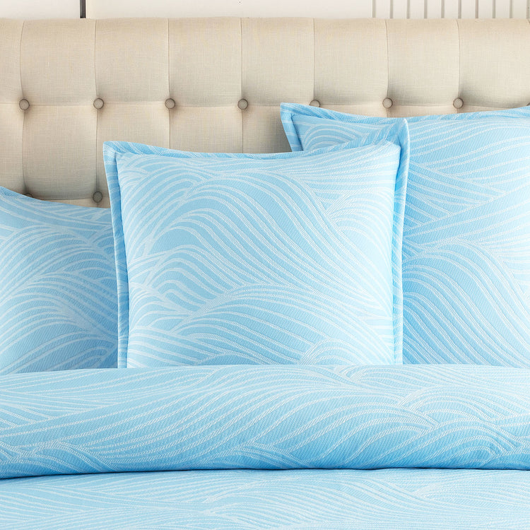 Oscillate Jacquard Quilt cover set Sky
