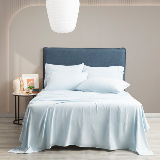 Ddecor Home Ultra Plush Vintage Washed Microfiber Sheet set Blue