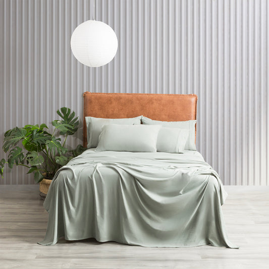 Ddecor Home Ultra Plush Vintage Washed Microfiber Sheet set Sage