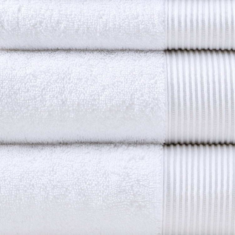Cloud Linen Retreat Cotton Tencel Antimicrobial 6 Piece Towel Set  White