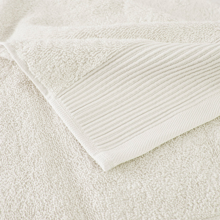 Cloud Linen Retreat Cotton Tencel Antimicrobial 6 Piece Towel Set  Ivory