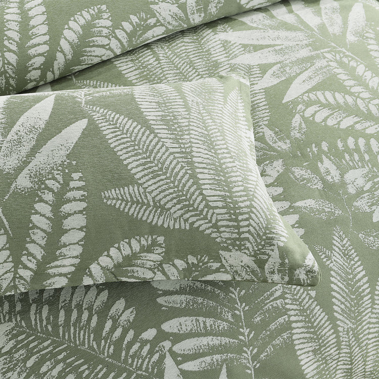 Renee Taylor Lansfield Jacquard Quilt Cover Set Sage