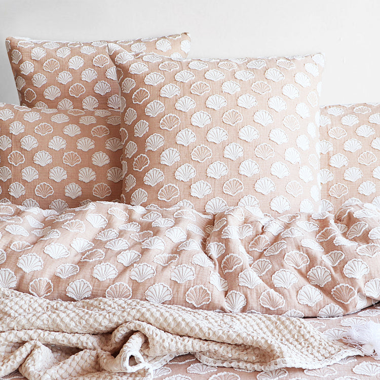 Renee Taylor Ariel Chenille Tufted Jacquard Quilt Cover Set