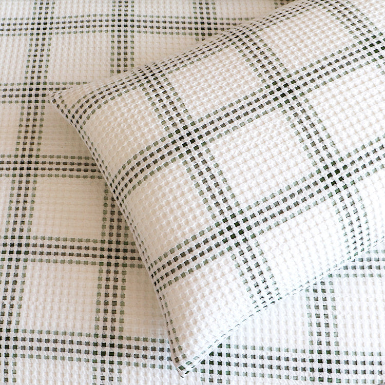 Renee Taylor Elliot Yarn Dye Waffle Quilt Cover Set