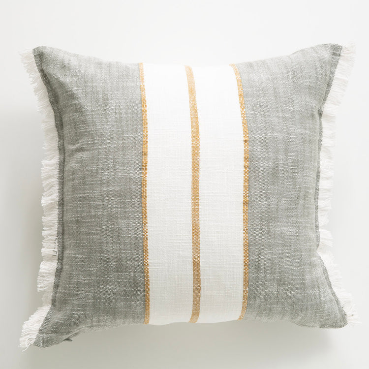 Darcy Stripe Cushion 50 x 50 Cms Sage
