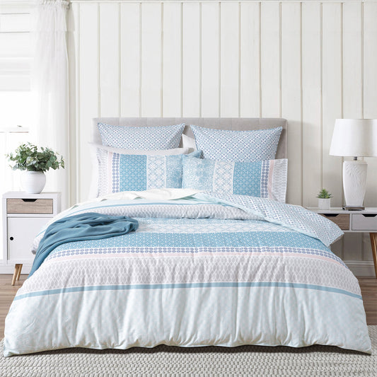 Renee Taylor 300 TC Cotton Reversible Quilt Cover Sets Margot