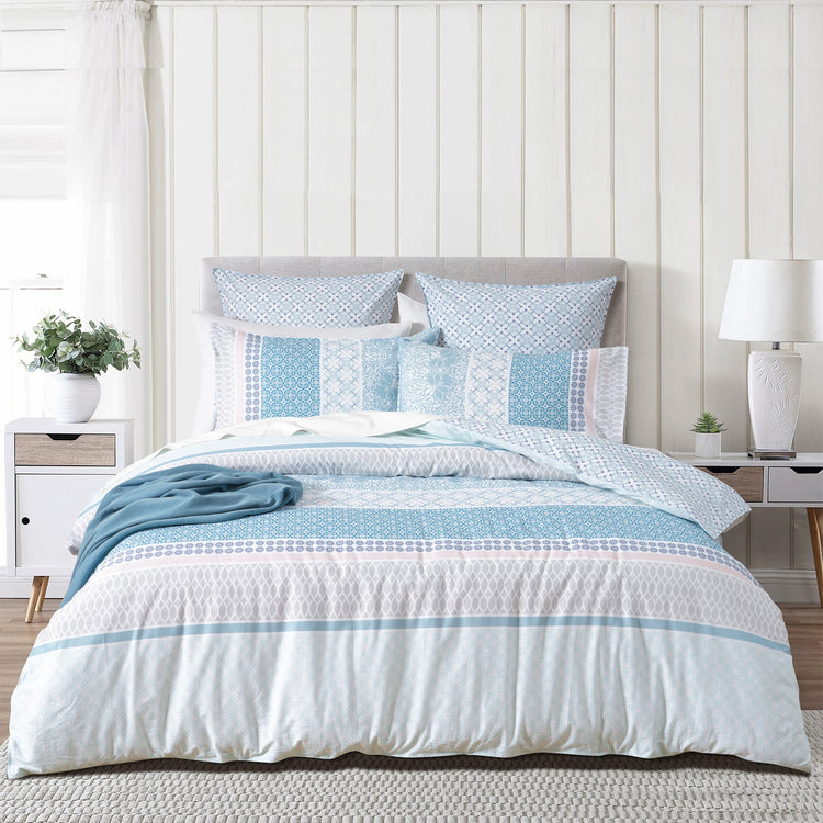 Renee Taylor 300 TC Cotton Reversible Quilt Cover Sets Margot