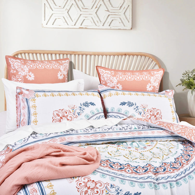 Renee Taylor 300 TC Cotton Reversible Quilt Cover Sets Kalina