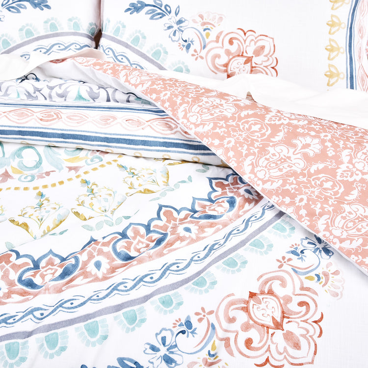 Renee Taylor 300 TC Cotton Reversible Quilt Cover Sets Kalina