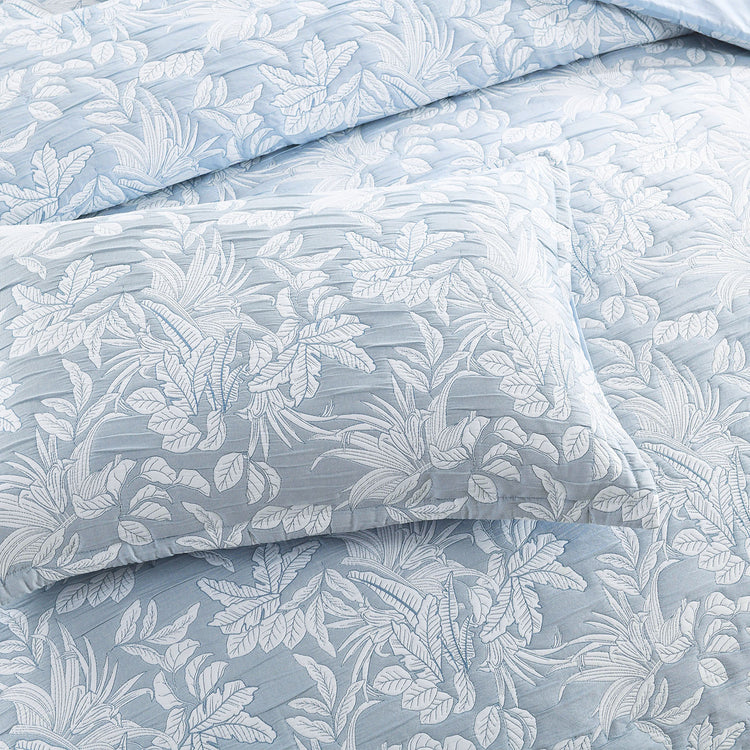Renee Taylor Westley Jacquard Quilt Cover Set Aqua
