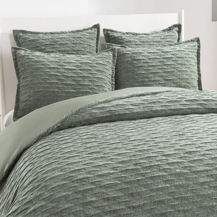 Renee Taylor Harper Jacquard Quilt Cover Set Juniper