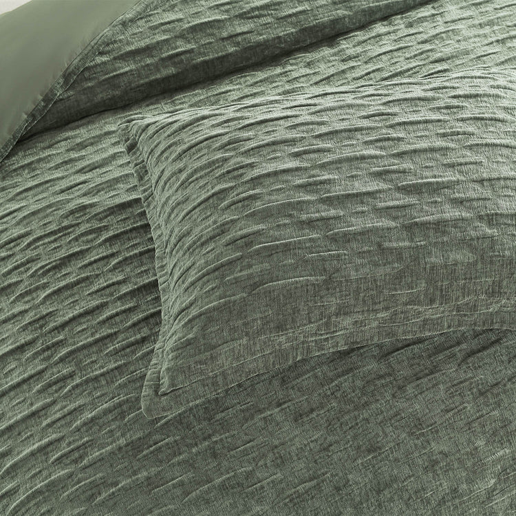 Renee Taylor Harper Jacquard Quilt Cover Set Juniper