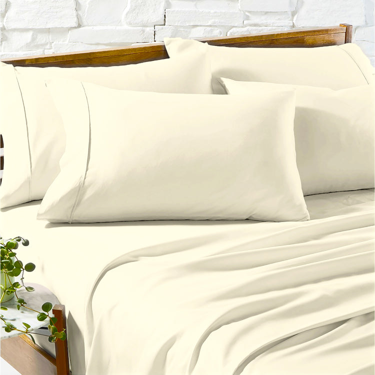 Renee Taylor 1200 Egyptian Cotton Sheet Sets Ivory