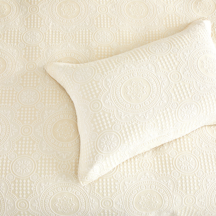 Dakota Quilt Cover Set Beige