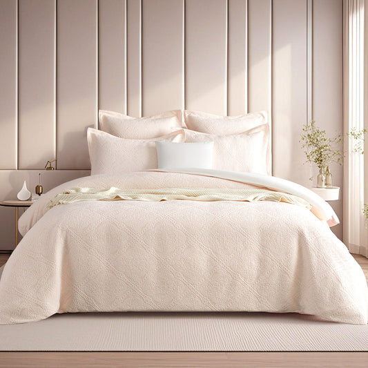 Bella Quilt Cover Set Blush