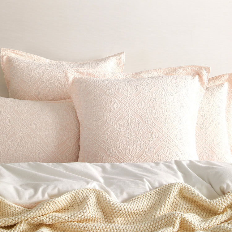 Bella Quilt Cover Set Blush