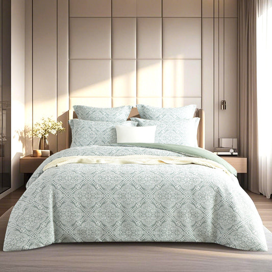 Mayfair Quilt Cover Set Sage