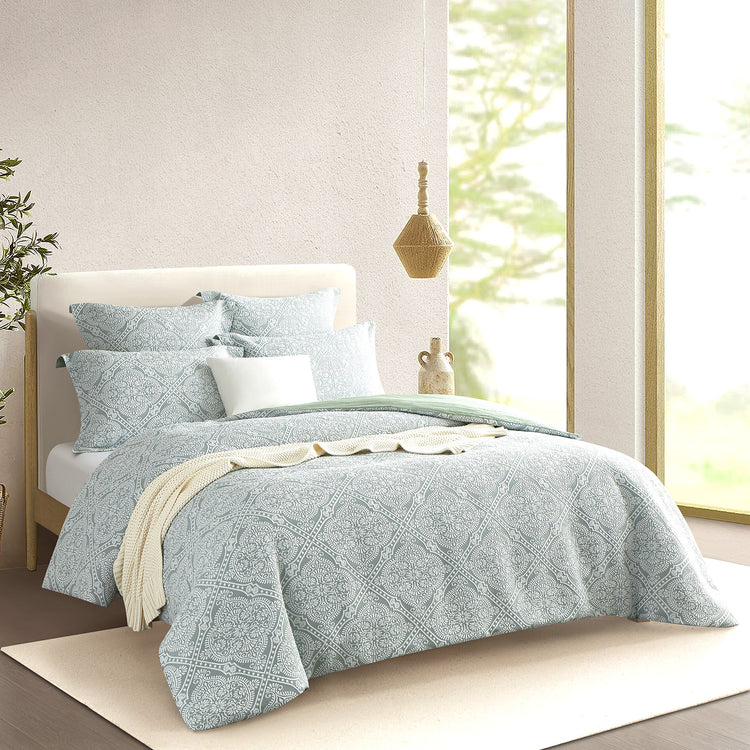 Mayfair Quilt Cover Set Sage