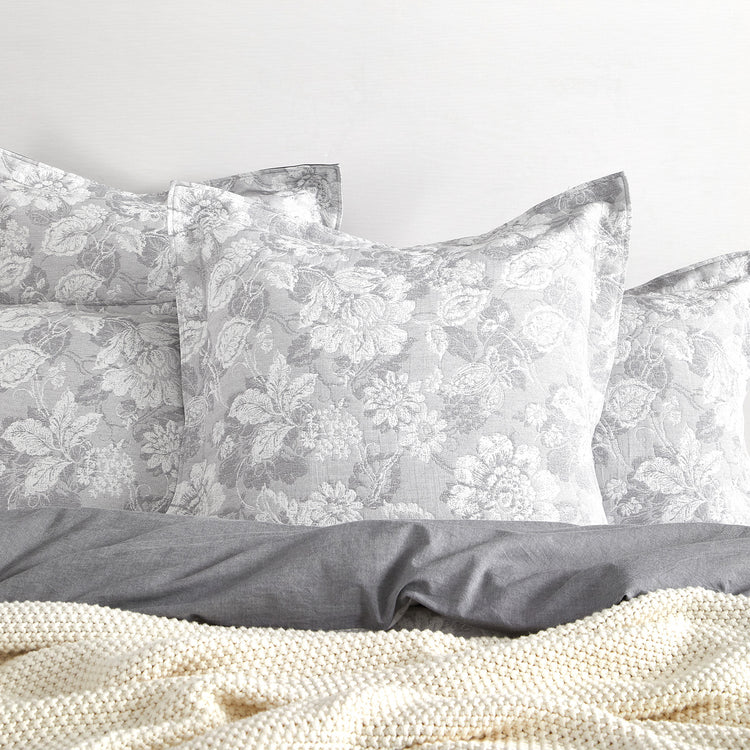 Sigma Quilt Cover Set Charcoal