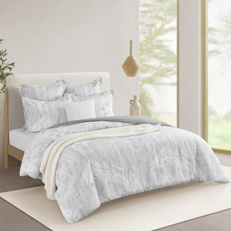 Grove Quilt Cover Set Charcoal