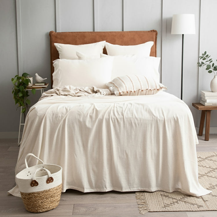 Comfort T’s Organic Cotton Jersey Sheet Set Oatmeal