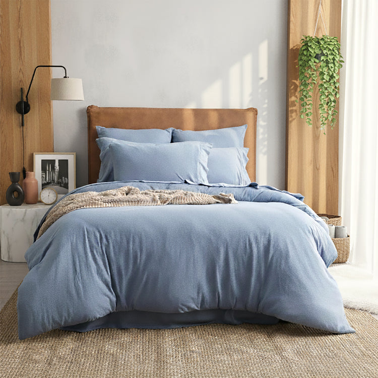 Comfort T’s Organic Cotton Jersey Quilt Cover Set Ink