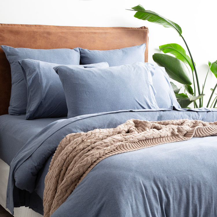 Comfort T’s Organic Cotton Jersey Quilt Cover Set Ink