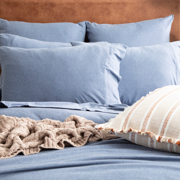 Comfort T’s Organic Cotton Jersey Quilt Cover Set Ink