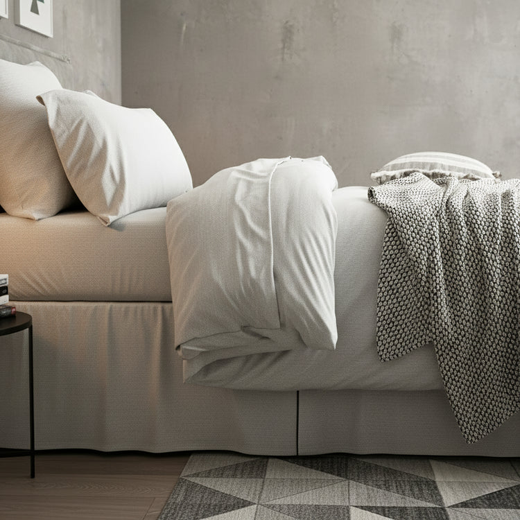 Comfort T’s Organic Cotton Jersey Quilt Cover Set Grey Marle