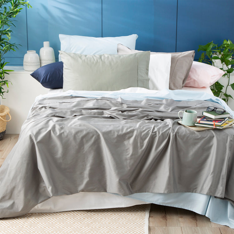 Bamboo Cotton sheets 500TC Set Pewter