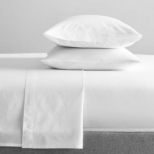 300 TC 100 % Organic Cotton Sheet sets  White