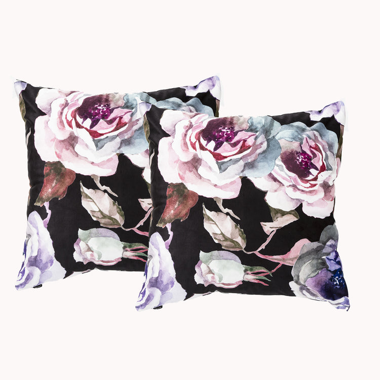 Twin Pack Velvet Cushion Filled 50 x 50 Cms  Grace