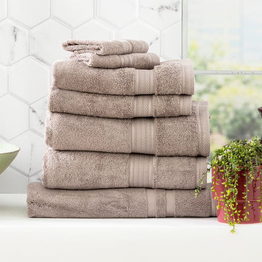 Stella 650 GSM Bamboo Cotton Towel Set Pewter