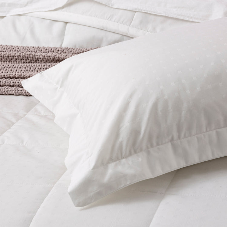 Sofia 500 TC Cotton Jacquard Comforter White