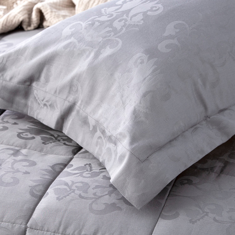 Paisley 500 TC Cotton Jacquard Comforter Slate