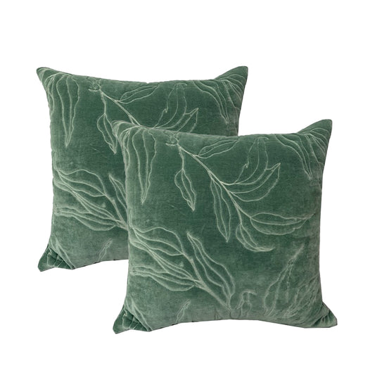 Cotton Velvet Twin Pack Cushions 50 x 50 cms Sophie Juniper